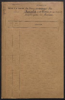 Dossier concernant deux œuvres de Constant Montald acquises par le Département pour le Musée à l’...