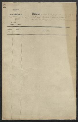 Dossier concernant un tableau du Corrège représentant L’Annonciation offert en vente par Mr Lebea...