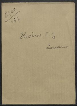 Lettre émanant de Mr C.G. Holme du Studio Limited (Angleterre, Londres) concernant la demande de ...