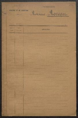 Dossier concernant la démission de Mr Moreau, secrétaire du Musée.