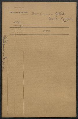 Dossier concernant un petit tableau Portrait (auteur non mentionné), offert en vente par Euphrasi...