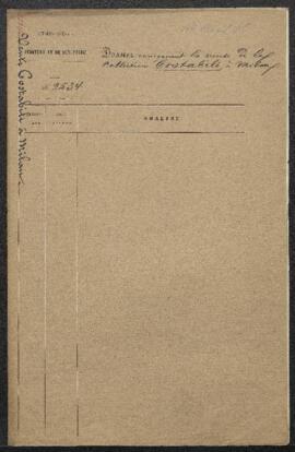 Dossier concernant la vente de la collection du marquis Costabili de Ferrare (Milan, 27-29.05.188...