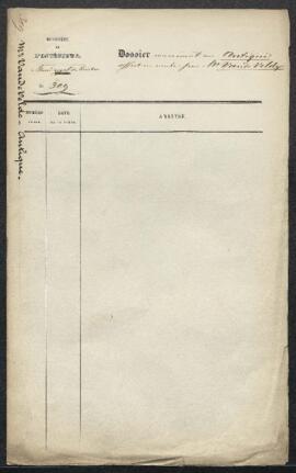 Dossier concernant un tableau antique offert en vente par Mr E. Vandervelde. — Sans suite.