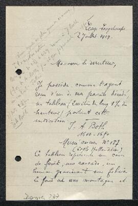 Dossier concernant la vente de la collection du roi Guillaume II à La Haye en août 1850 et l’acha...