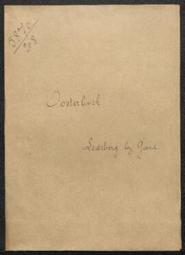 Dossier concernant une collection de gravures offertes en vente par Mr J. Oosterlinck (Ledeberg)....