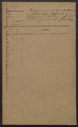 Dossier concernant trois tableaux anciens, Le gué par J. Siberecht, Sainte Thérèse intercédant po...