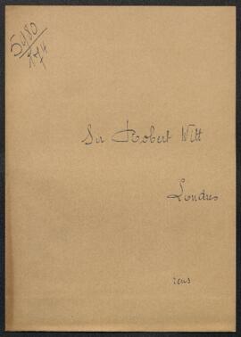 Dossier concernant une Vue de la Collégiale des SS Michel et Gudule (inv 314) par Thérèse Adams, ...