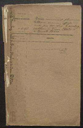 Dossier concernant plusieurs tableaux anciens présentés par le marchand Léon Gauchez, et l’acquis...