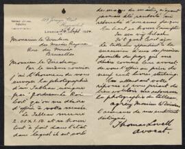Dossier concernant le tableau Le Roi boit de Jacob Jordaens (inv. 3545) acquis de Mr F. Grein (An...