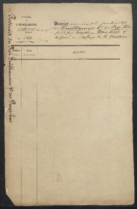 Dossier concernant le retour au Musée, afin d’en assurer le placement au sein du Musée historique...