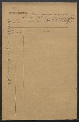 Dossier concernant deux Portraits, un de G[erbrand] van den Eckhout et un Portrait en buste de Re...