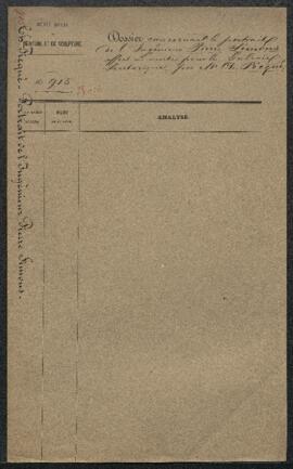 Dossier concernant le Portrait de l’ingénieur Pierre Simon peint par Charles Picqué en 1842 ou 18...