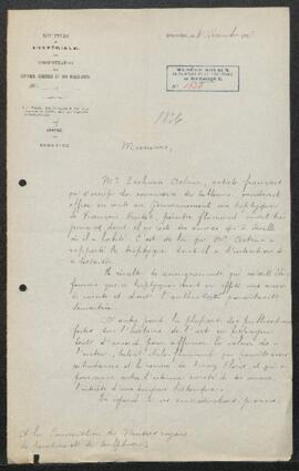 Dossier concernant un triptyque attribué à François Frutet représentant une Adoration des mages e...