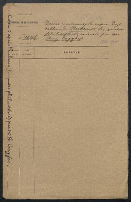 Dossier concernant la copie exécutée par Remy Cogghe, lauréat du Concours de peinture de 1880 (Pr...