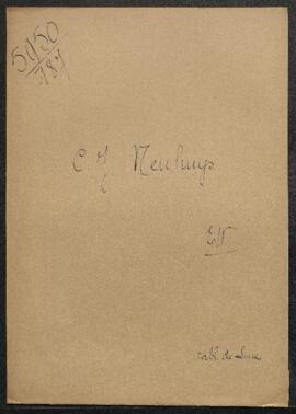 Dossie concernant un tableau, sujet non spécifié, de [prénom?] Luce, offert en vente par Mr C. Ne...