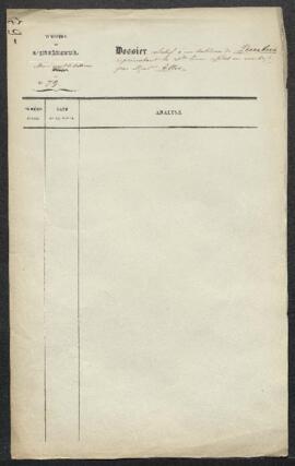 Dossier concernant un tableau de Pourbus représentant La sainte Cène, offert en vente par Mme Ell...