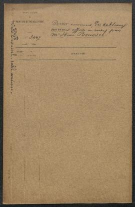 Dossier concernant 13 tableaux anciens offerts en vente par Henri Roussel (Bruxelles / France, Se...