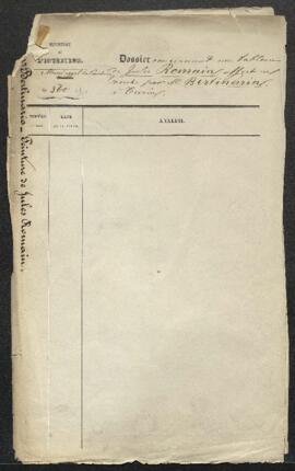 Dossier concernant un tableau attribué à Jules Romain, offert en vente par Mr Francesco Bertinari...