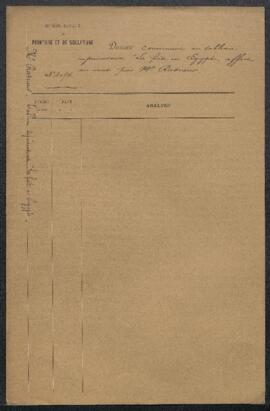 Dossier concernant un tableau représentant La fuite en Egypte, non attribué, offert en vente par ...