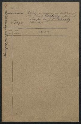 Dossier concernant un tableau à cinq figures, signé du monogramme de Gérard Terburg, offert en ve...