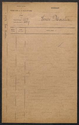 Dossier concernant la vente Eugène Marlier (Bruxelles, galerie J. Le Roy, 15.05.1920) et l’acquis...