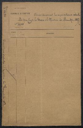 Dossier concernant les acquisitions faites pour le compte du Musée à l’Exposition internationale ...
