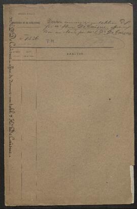 Dossier concernant trois tableaux d’Henri De Caisne, Giotto (inv. 2633), Louis XVII au temple (in...