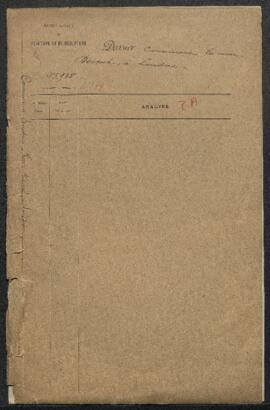 Dossier concernant la vente Henri Doetsch (Londres, 22.06.1895) et l’acquisition à cette vente, p...