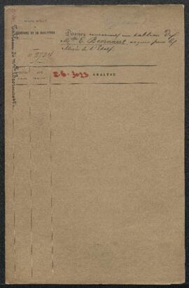 Dossier concernant Un étang à Hingene par Euphrosine Beernaert (inv. 3023), tableau acquis par le...