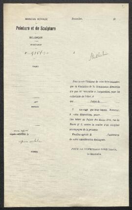 Dossier concernant deux tableaux attribués à Nicolas Berghem, un tableau de L. De Koning et un ta...