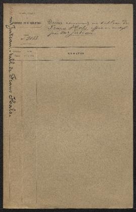 Dossier concernant deux tableaux dont un de Frans Hals, offert en vente par Mr Juteau (Saint-Gill...