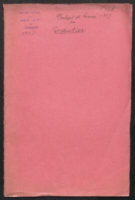 Dossier concernant un tableau de Karel Wautier, Portrait d’homme (inv. 4394), acquis de Mr Bartro...