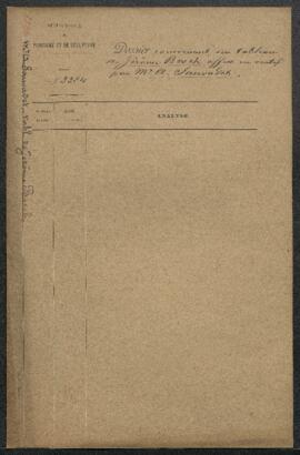 Dossier concernant un tableau de Jérôme Bosch représentant Le Jugement dernier, offert en vente p...