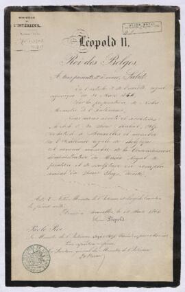 Dossier concernant l’organisation générale du Musée.