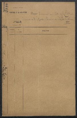 Dossier concernant le salon de la Libre Esthétique de 1908, les acquisitions souhaitées par le Mu...