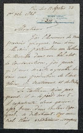 Dossier concernant un tableau attribué à Murillo représentant Deux jeunes garçons, présenté en ve...