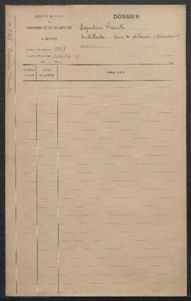 Dossier concernant trois aquarelles de Lucien Frank, intitulées En Hollande (inv. 4069), Quai des...