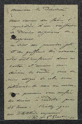 Carte postale par laquelle la librairie Giard (France, Valenciennes) offre en vente une vingtaine...