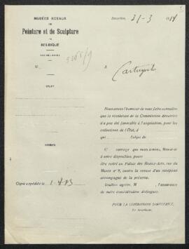 Dossier concernant La cène, toile datée 1576 et signée Geldorp Gortzius, offerte en vente par Jul...