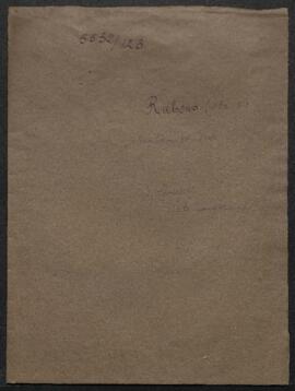 Dossier concernant Abraham et Isaac, tableau de Peter Paul Rubens, offert en prêt par Léon Spiege...