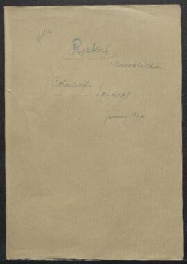 Dossier concernant une esquisse de [Peter Paul] Rubens représentant L’Annonciation entourée d’ang...
