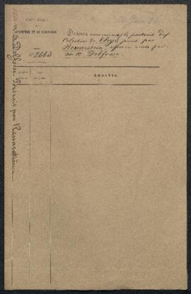 Dossier concernant un Portrait de Célestin de Thys, dernier prince-évêque de l’abbaye de Stavelot...