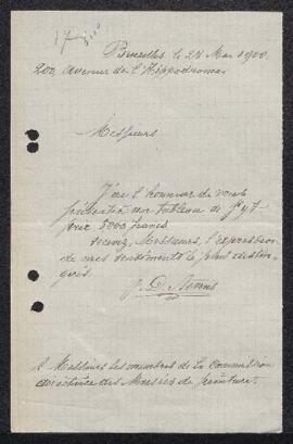 Dossier concernant une Nature morte de Jan Fyt (inv. 3539) acquise par l’entremise de J. D. Steve...