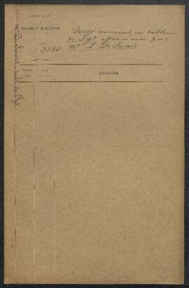 Dossier concernant un tableau de Fyt représentant Deux perdreaux et un geai morts et des fruits, ...