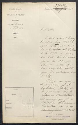 Demande de renseignements de August Fischer (Allemagne, Bocholt) relative aux peintres Elly Nyhof...