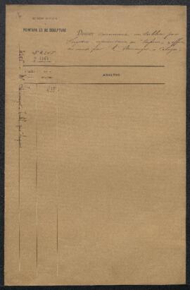 Dossier concernant un tableau attribué à [Frans] Snijders représentant des Poissons (inv. 3361, t...