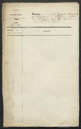 Dossier concernant les arrangements à prendre pour l’Exposition universelle de Londres et la misi...
