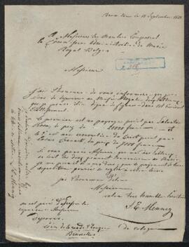Dossier concernant un Paysage de Salvator Rosa et une Résurection de Lucas Cranach, œuvres offert...