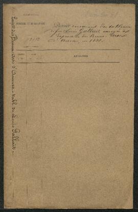 Dossier concernant le prêt de neuf tableaux de Louis Gallait (inv. 2567, 2717, 2781, 3141, 3142, ...