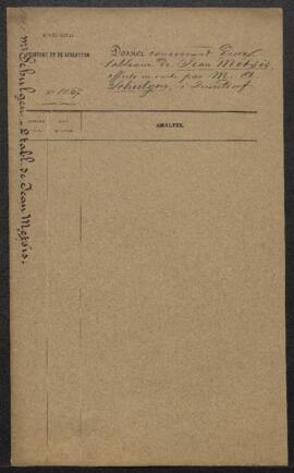 Dossier concernant deux tableaux attribués à Jan Massys représentant l’un Suzanne avant le bain (...